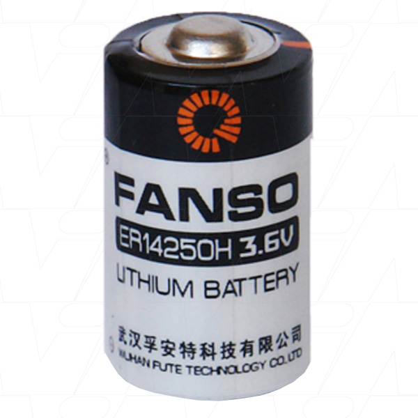 1/2AA 3.6V 1200mAh Lithium Cell Axial Leads